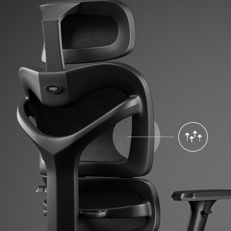 Fotel biurowy ergonomiczny Diablo V-Commander czarny 1 szt