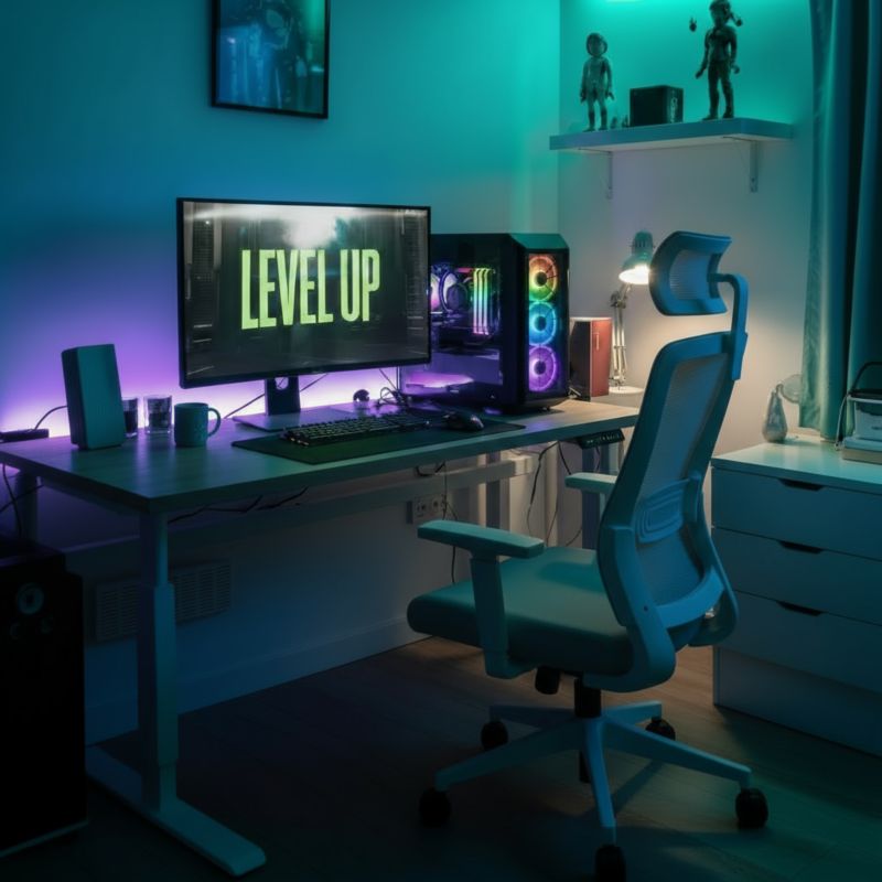 Fotel biurowy ergonomiczny LVNSystem Ergo Lite biały 1 szt.