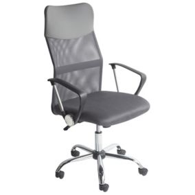 Fotel biurowy Szary Design 1 szt.