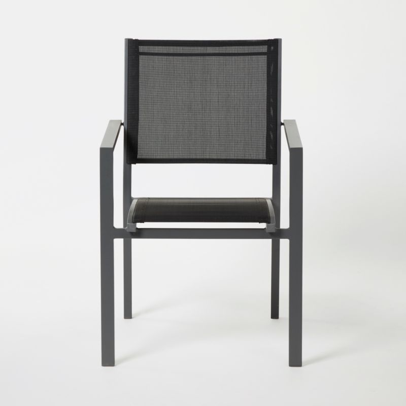 Fotel Blooma Barbana aluminiowy czarny
