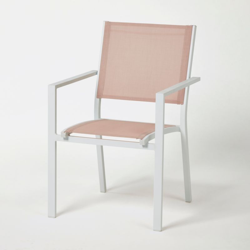 Fotel Blooma Barbana aluminiowy różowy