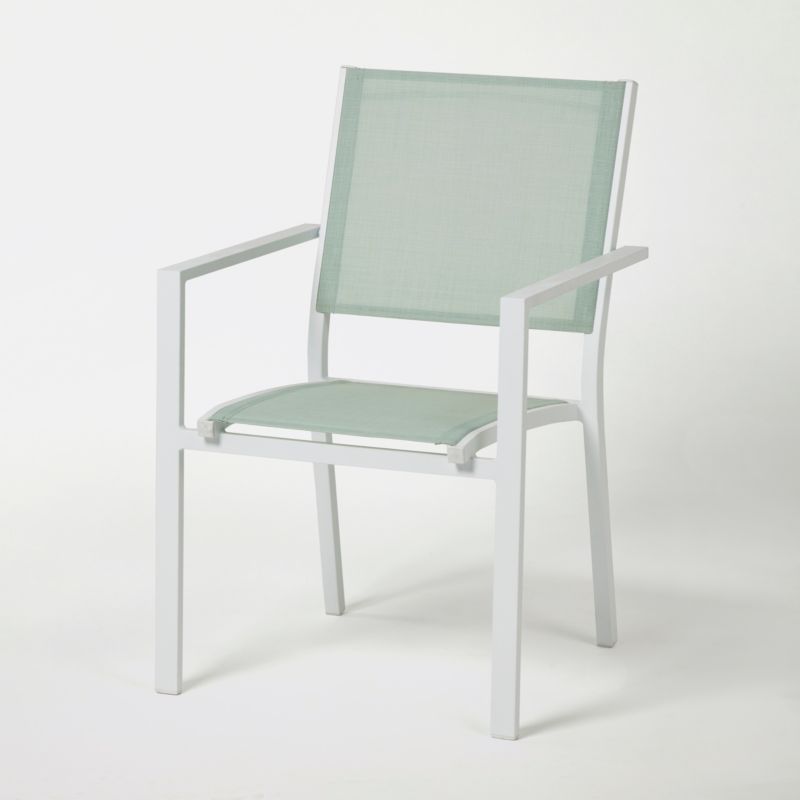 Fotel Blooma Barbana aluminiowy zielony