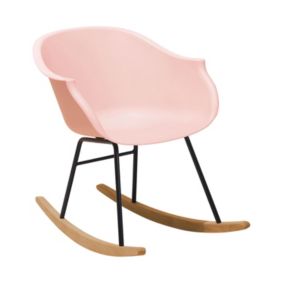 Fotel bujany Harmony Materiał syntetyczny Różowy 1 szt.