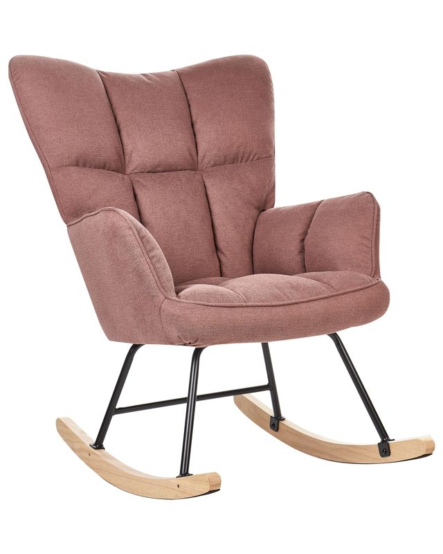 Fotel bujany Oulu  Różowy 1 szt.