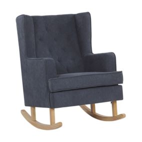 Fotel bujany Trondheim  Ciemnoszary 1 szt.