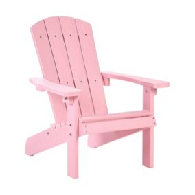 Fotel dziecięcy Adirondack Pastelowy róż 1 szt.