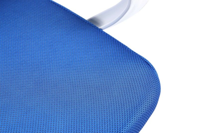 Fotel dziecięcy FD6 materiałowy Biały Niebieski 1 szt.