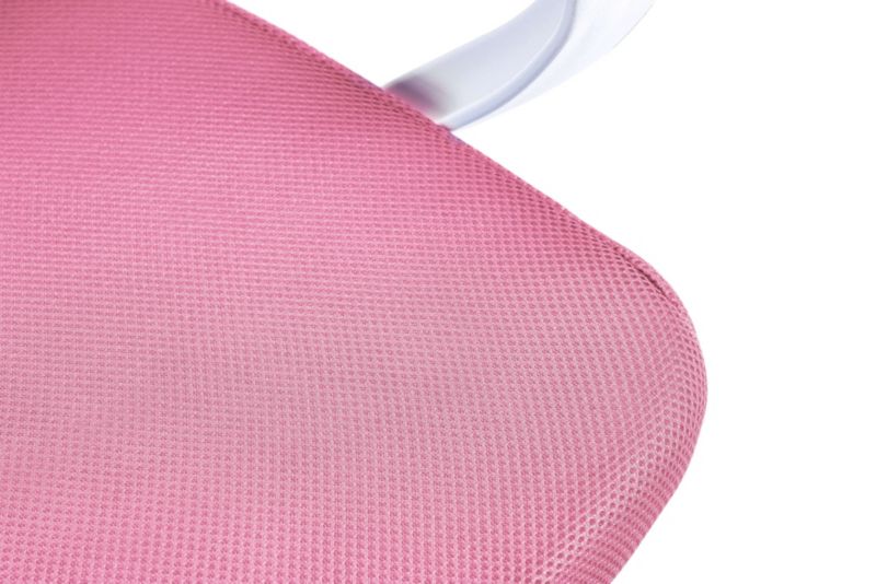 Fotel dziecięcy FD6 materiałowy Biały Różowy 1 szt.
