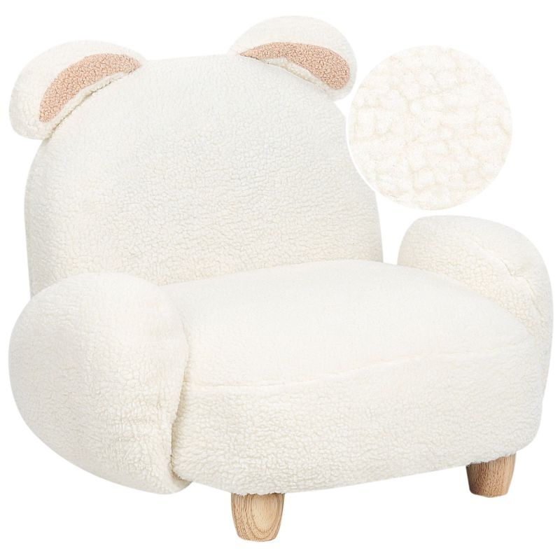 Fotel dziecięcy Królik Kanna Boucle Złamana biel 1 szt.