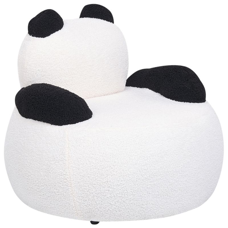 Fotel dziecięcy Panda Viby Boucle Biały 1 szt.