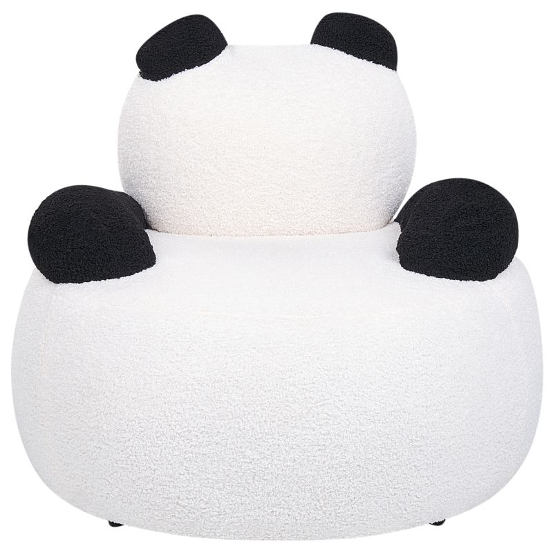 Fotel dziecięcy Panda Viby Boucle Biały 1 szt.