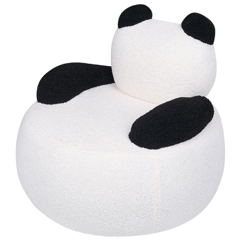 Fotel dziecięcy Panda Viby Boucle Biały 1 szt.