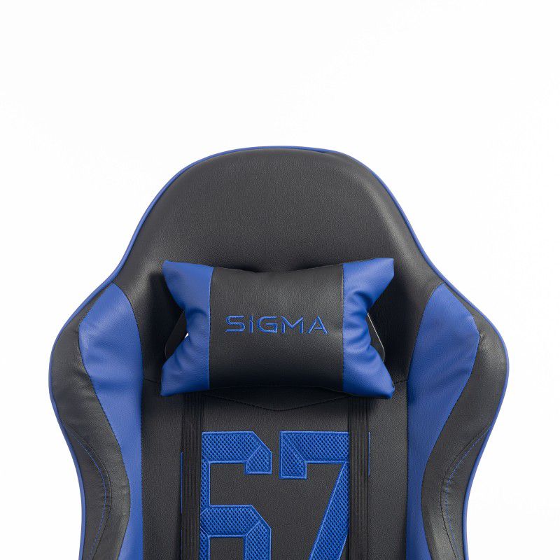 Fotel gamingowy Artdesign młodzieżowy, obrotowy z podnóżkiem i poduszkami Blue 1 szt.