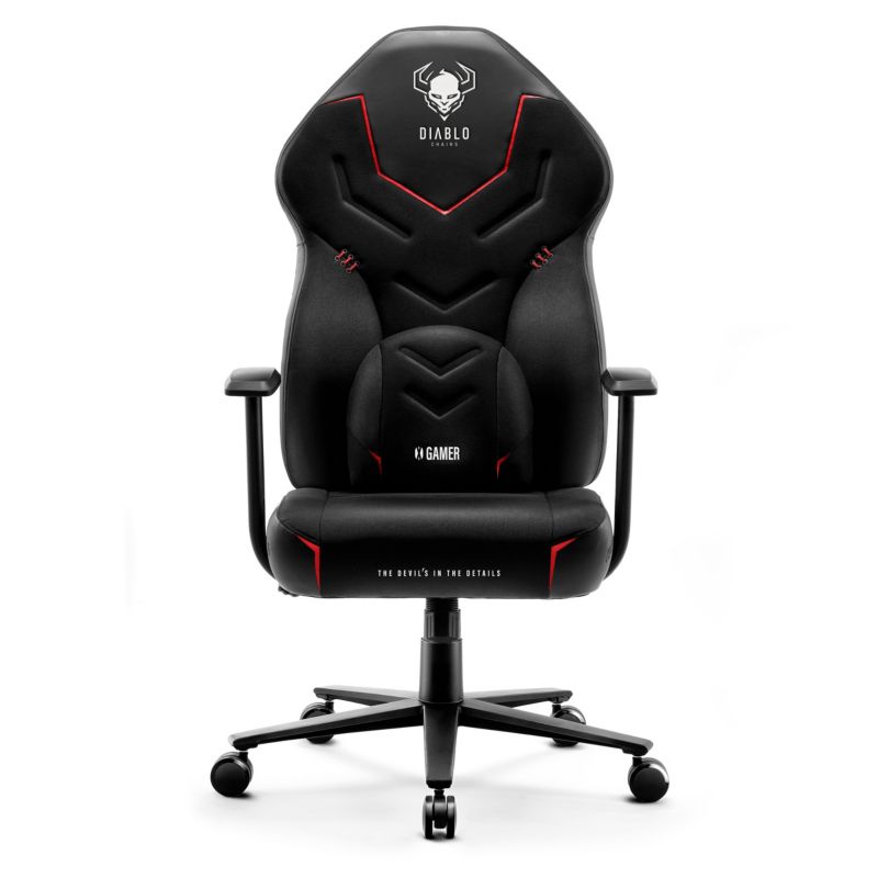 Fotel gamingowy biurowy Diablo X-Gamer czarny 1 szt