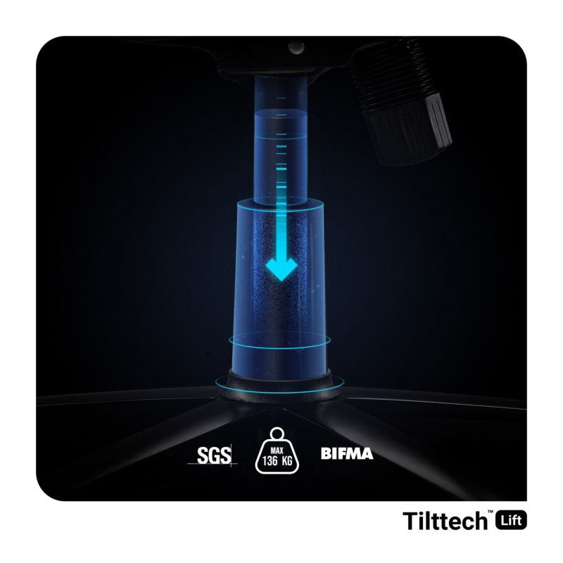 Fotel gamingowy biurowy Diablo X-Gamer czarny 1 szt