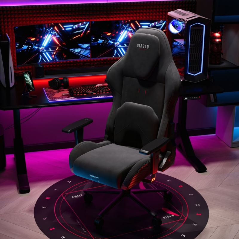 Fotel gamingowy biurowy z chłodzeniem Diablo X-One Prime czarny 1 szt