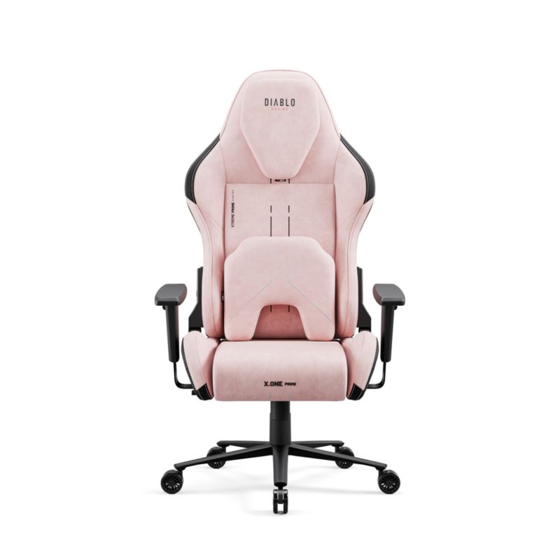 Fotel gamingowy biurowy z chłodzeniem Diablo X-One Prime różowy 1 szt
