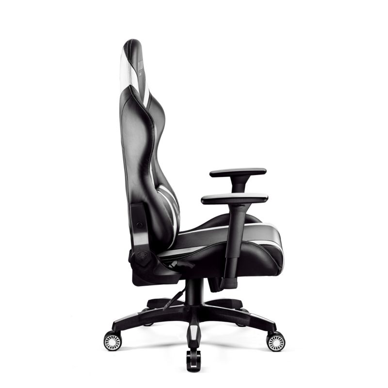 Fotel gamingowy biurowy z ekoskóry Diablo X-Horn 2.0 czarno-biały 1 szt