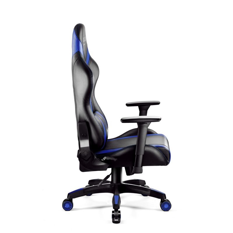 Fotel gamingowy biurowy z ekoskóry Diablo X-Horn 2.0 czarno-niebieski 1 szt