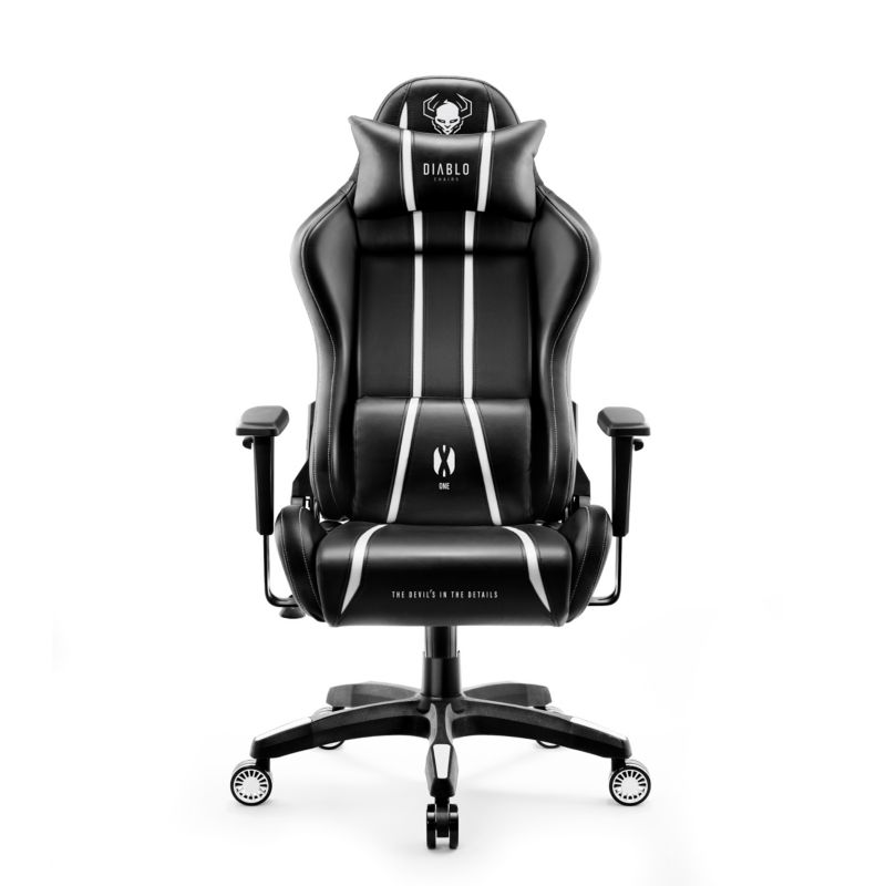 Fotel gamingowy biurowy z ekoskóry Diablo X-One 2.0 czarno biały 1 szt