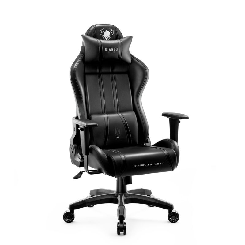 Fotel gamingowy biurowy z ekoskóry Diablo X-One 2.0 czarny 1 szt