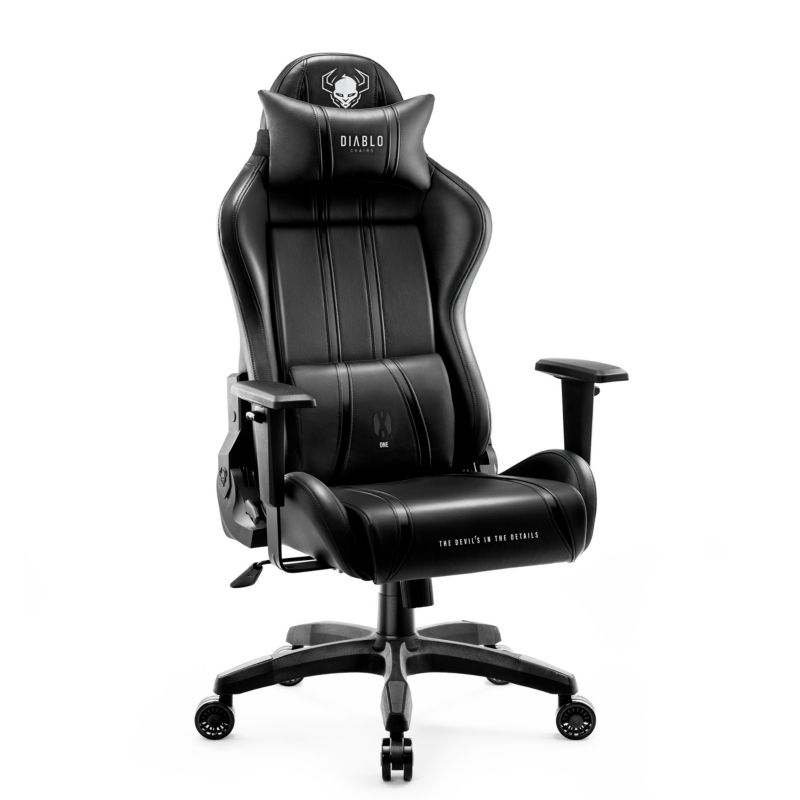 Fotel gamingowy biurowy z ekoskóry XL Diablo X-One 2.0 czarny 1 szt