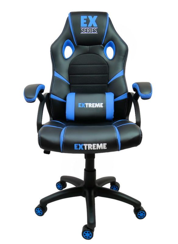 Fotel gamingowy Extreme EX  czarno-niebieski 1szt