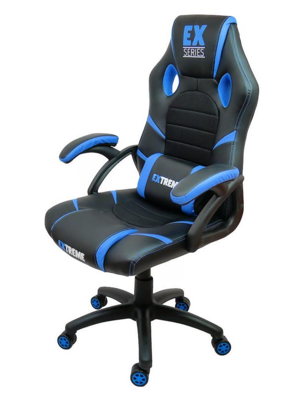 Fotel gamingowy Extreme EX  czarno-niebieski 1szt