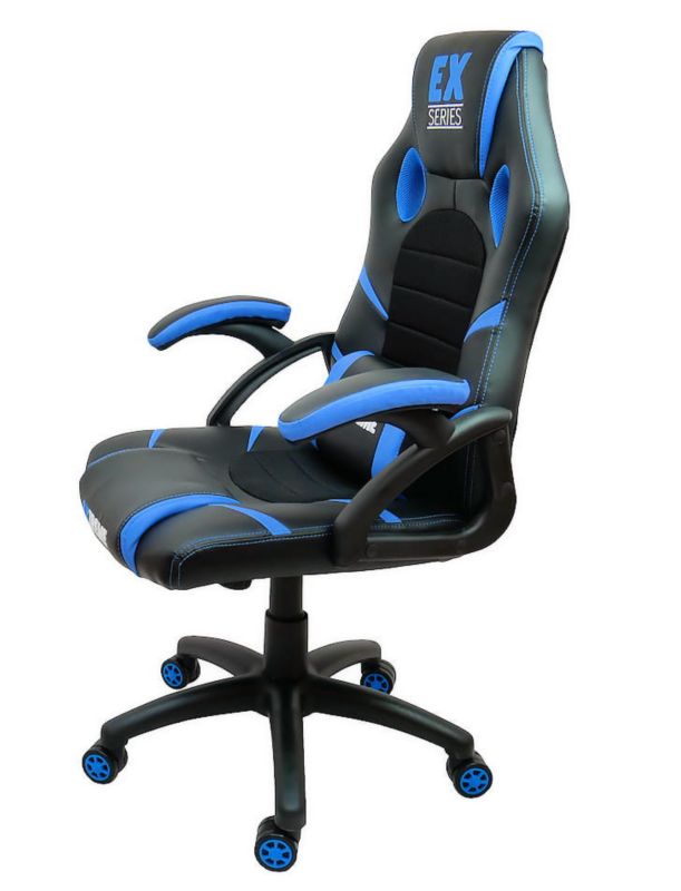 Fotel gamingowy Extreme EX  czarno-niebieski 1szt
