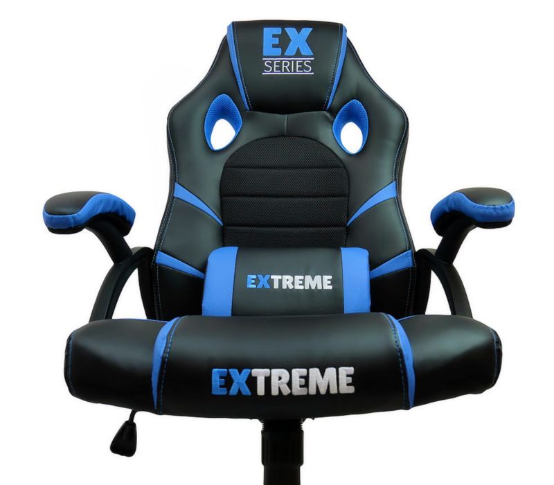 Fotel gamingowy Extreme EX  czarno-niebieski 1szt