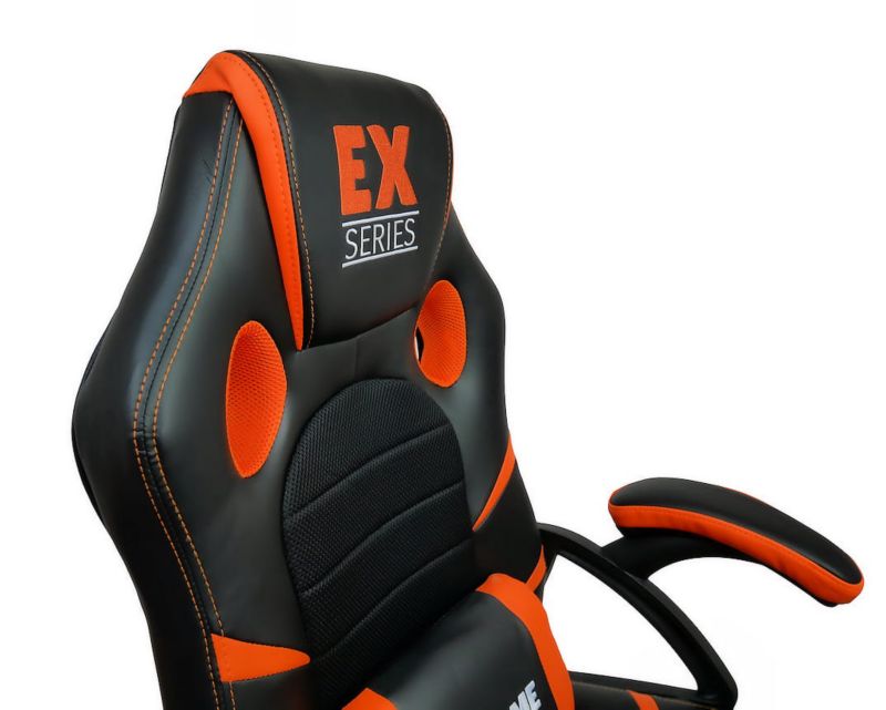 Fotel gamingowy Extreme młodzieżowy ekoskóra EX Orange pomarańczowy 1 szt.