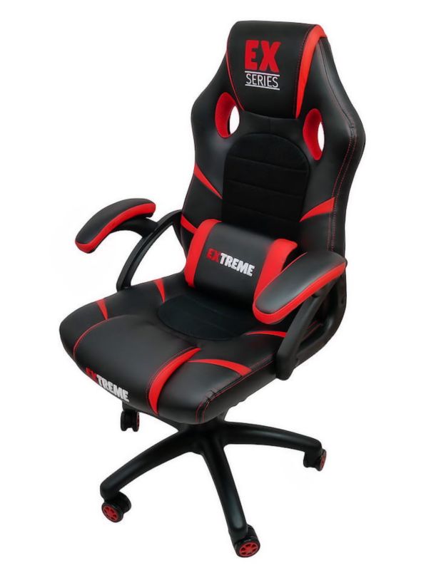 Fotel gamingowy Extreme młodzieżowy ekoskóra EX  Red czerwony 1 szt.