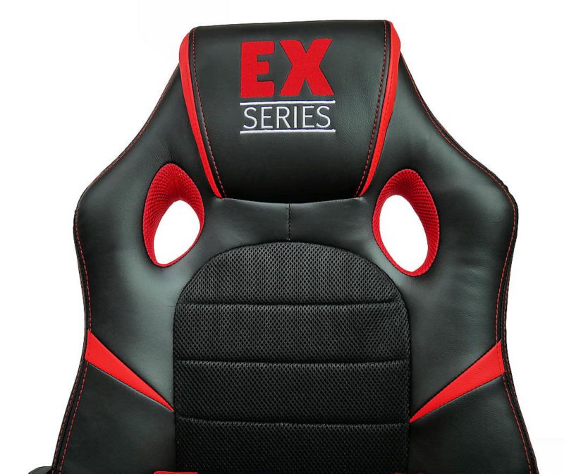 Fotel gamingowy Extreme młodzieżowy ekoskóra EX  Red czerwony 1 szt.