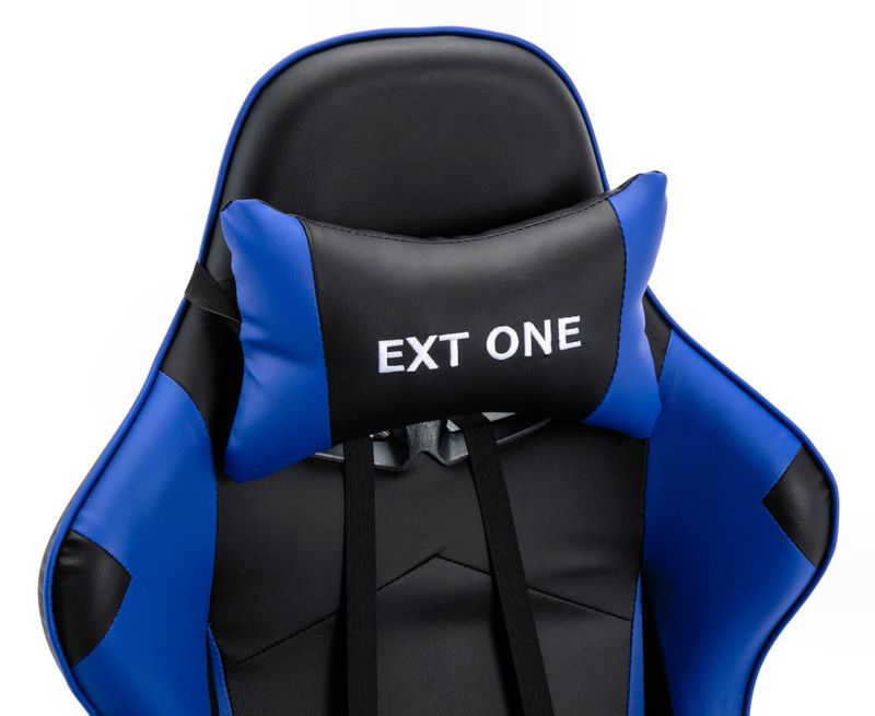Fotel gamingowy Extreme młodzieżowy odchylany ekoskóra EXT ONE Blue 1 szt.