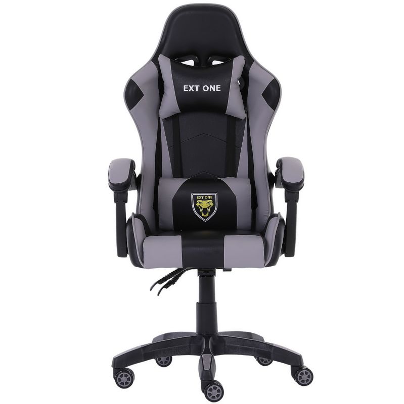 Fotel gamingowy Extreme młodzieżowy odchylany ekoskóra EXT ONE Gray 1 szt.