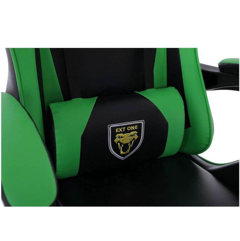 Fotel gamingowy Extreme młodzieżowy odchylany ekoskóra EXT ONE Green 1 szt.