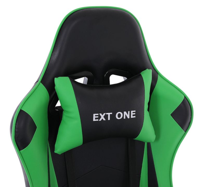 Fotel gamingowy Extreme młodzieżowy odchylany ekoskóra EXT ONE Green 1 szt.