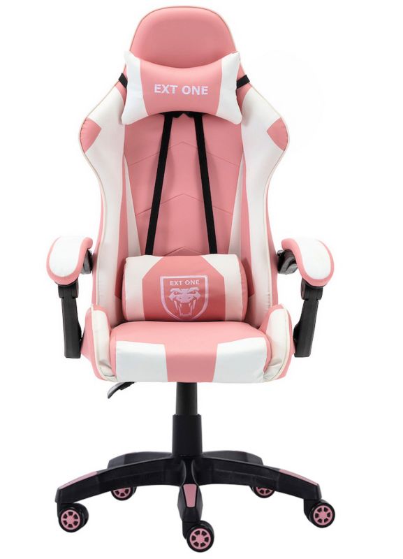 Fotel gamingowy Extreme młodzieżowy odchylany ekoskóra EXT ONE Pink 1 szt.
