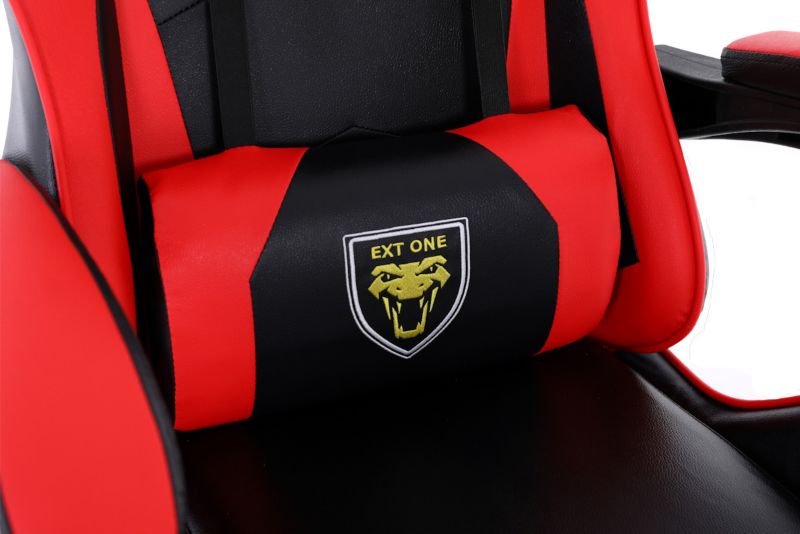 Fotel gamingowy Extreme młodzieżowy odchylany ekoskóra EXT ONE Red 1 szt.