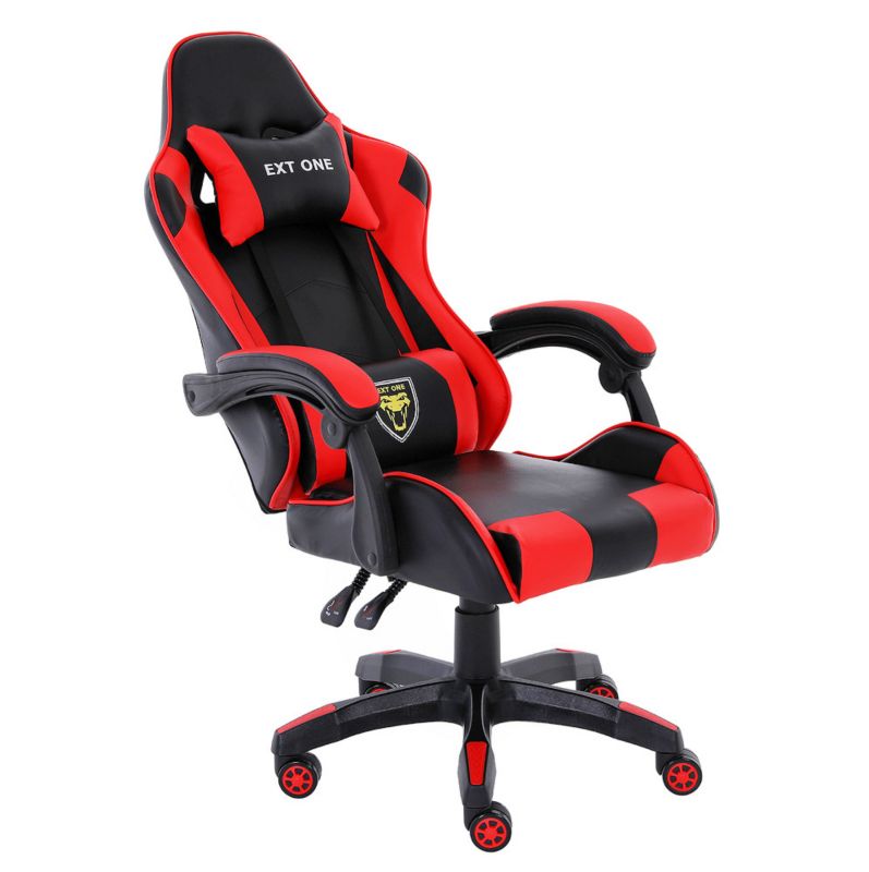 Fotel gamingowy Extreme młodzieżowy odchylany ekoskóra EXT ONE Red 1 szt.