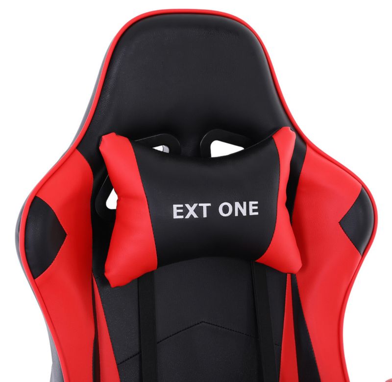 Fotel gamingowy Extreme młodzieżowy odchylany ekoskóra EXT ONE Red 1 szt.