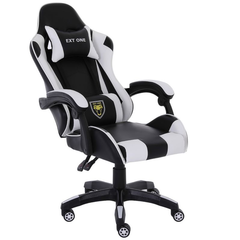 Fotel gamingowy Extreme młodzieżowy odchylany ekoskóra EXT ONE White 1 szt.