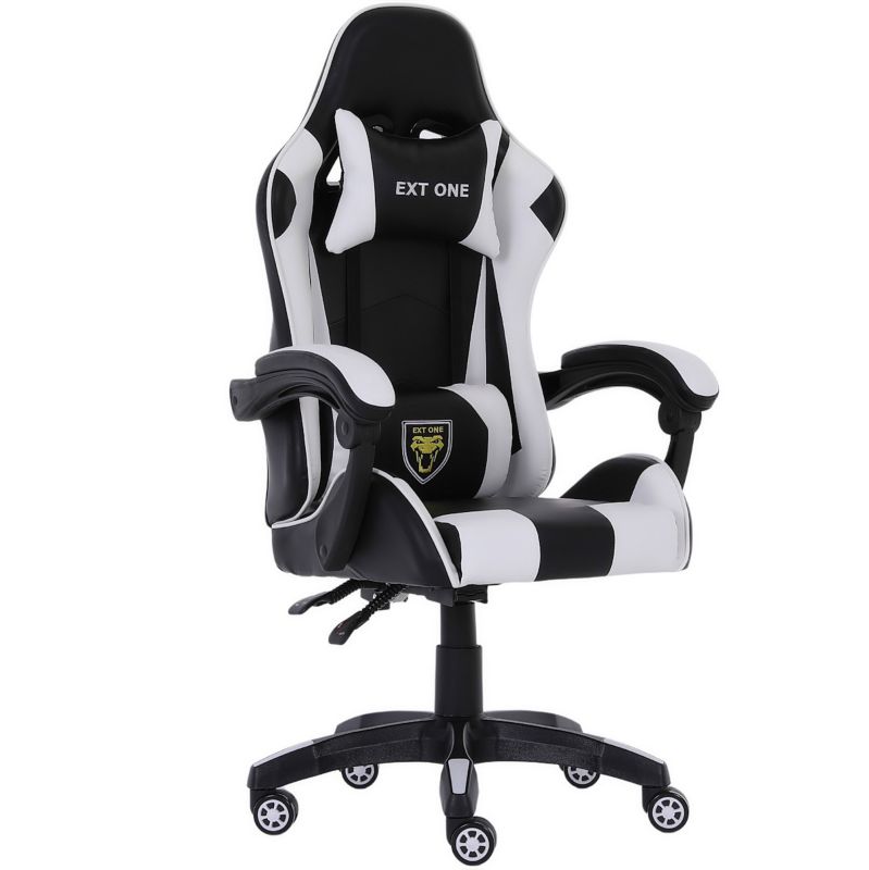 Fotel gamingowy Extreme młodzieżowy odchylany ekoskóra EXT ONE White 1 szt.