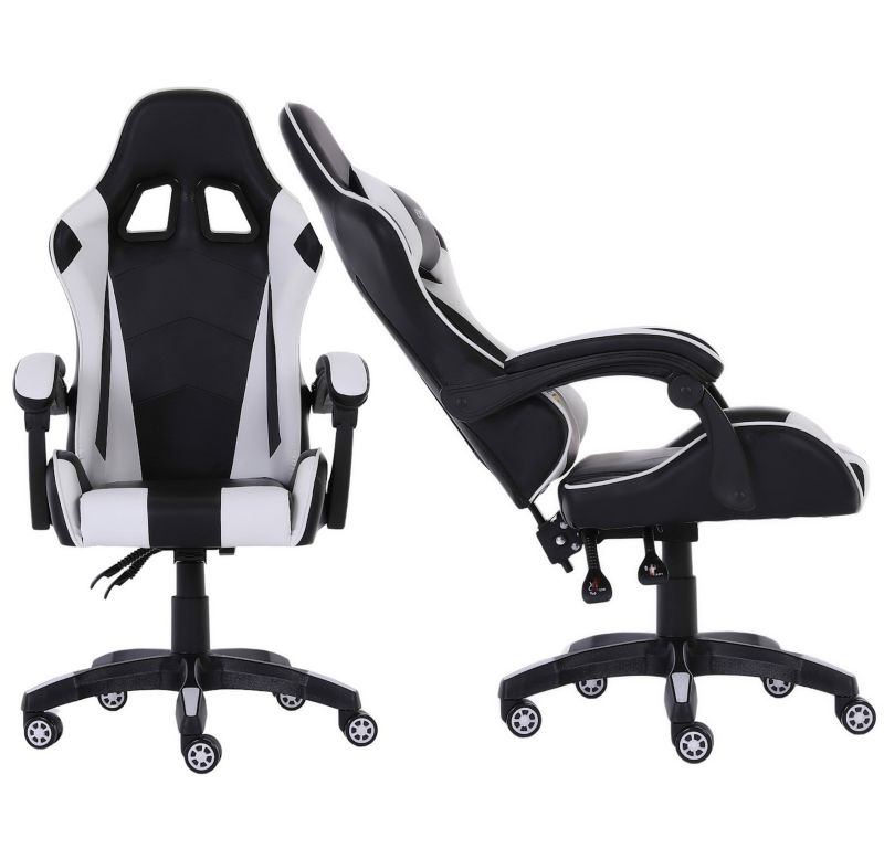Fotel gamingowy Extreme młodzieżowy odchylany ekoskóra EXT ONE White 1 szt.
