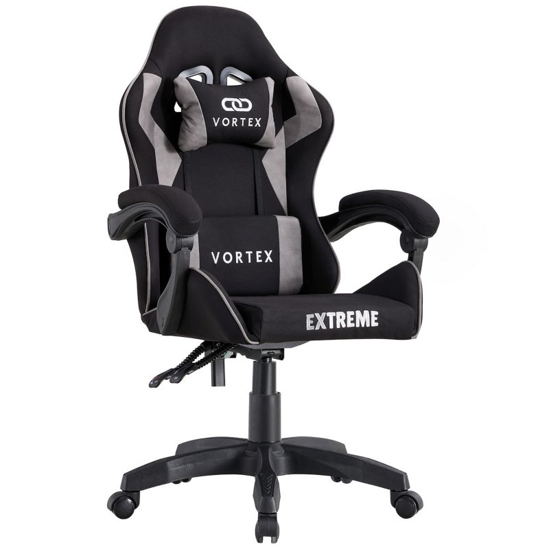 Fotel gamingowy Extreme oddychający materiał odchylane oparcie EXTREME VORTEX Gray 1 szt.