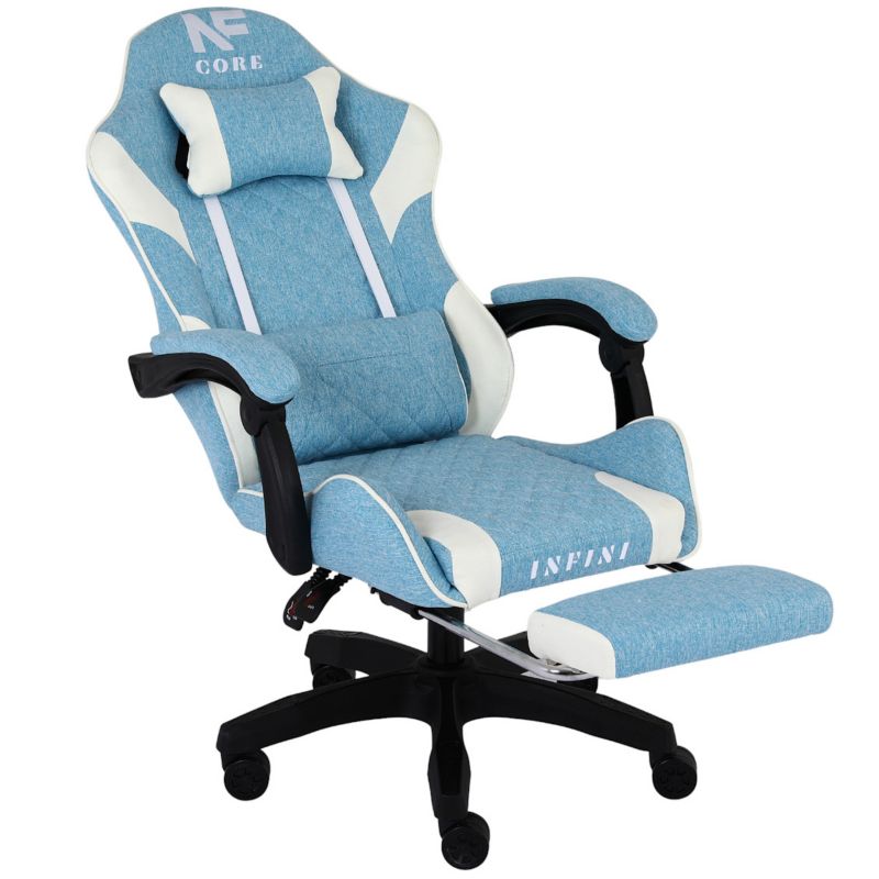 Fotel gamingowy Infini Core Light Blue/White 1szt