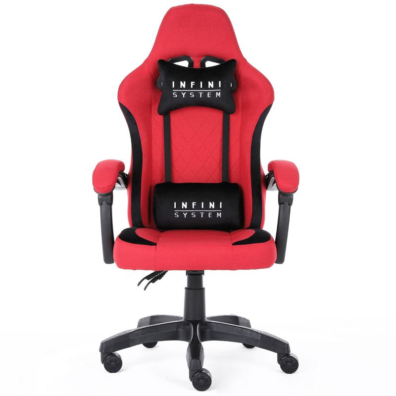 Fotel gamingowy Infini System Red, 1szt