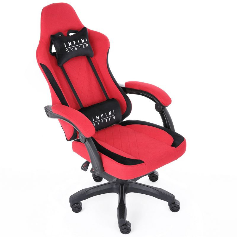 Fotel gamingowy Infini System Red, 1szt