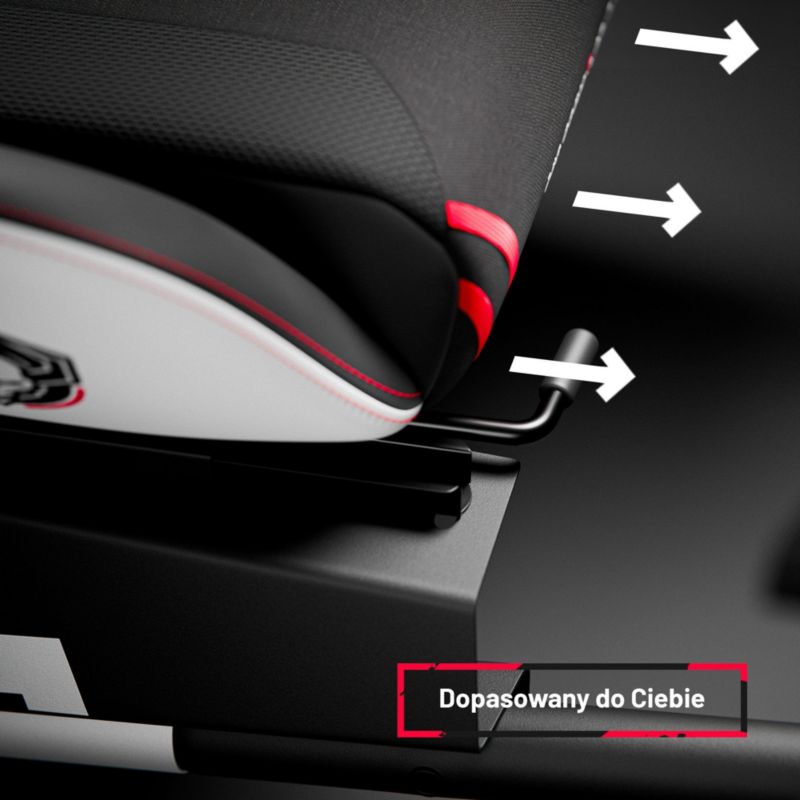 Fotel gamingowy kokpit do simracingu Diablo Chairs czarno-biały 1 szt