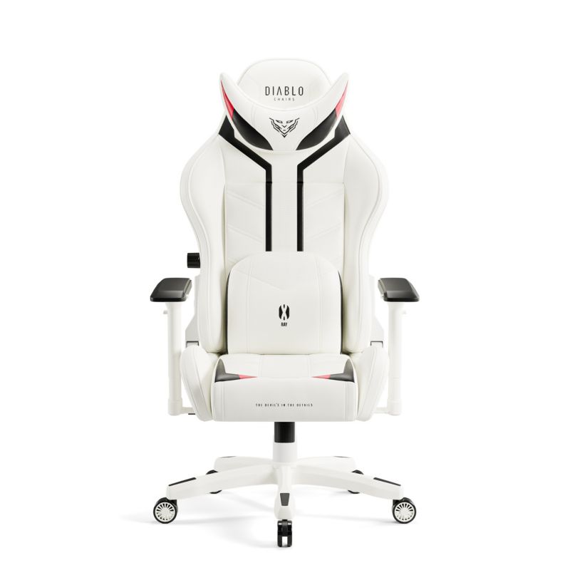 Fotel Gamingowy Obrotowy Diablo X-Ray 2.0 biało-czarny 1 szt